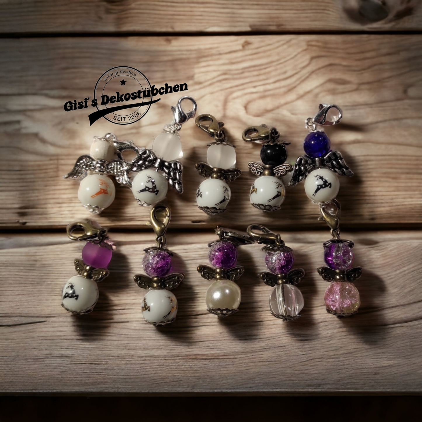 10 Schutzengel Anhänger Engel Glückbringer