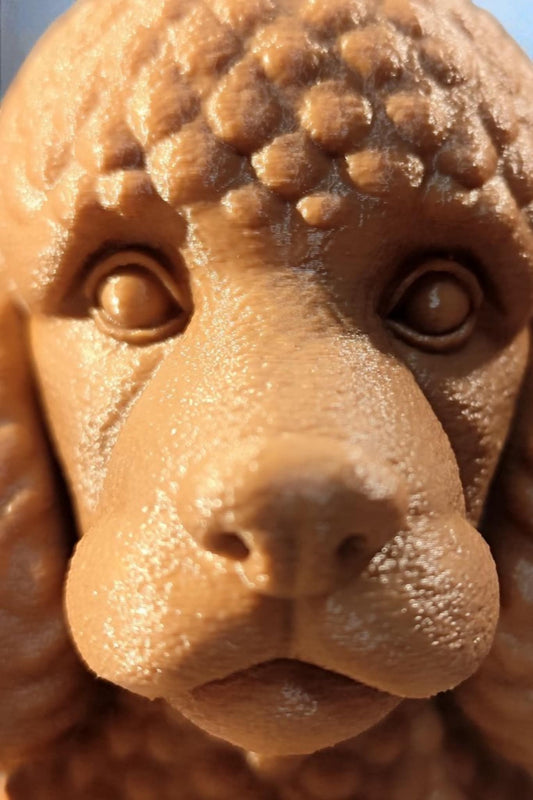 3D-Druck Pudel Büste – Hund Figur aus PLA – ca. 17,5 cm