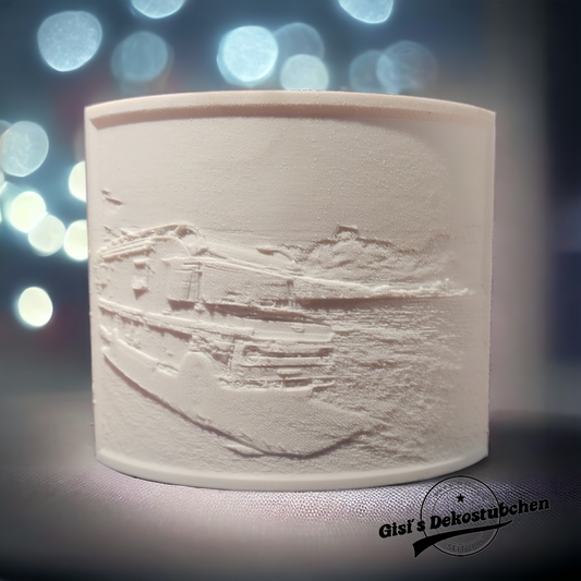 3D Druck Lithophan Gebogen LED Wunschfoto