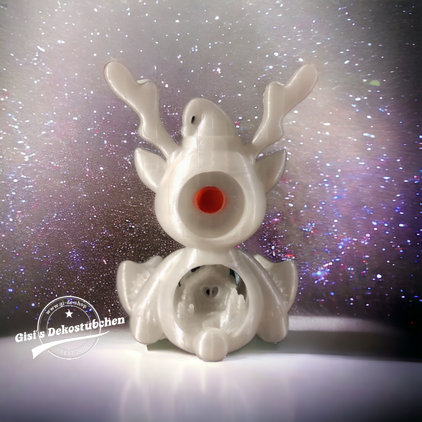 3D Rudolf mit der roten Nase