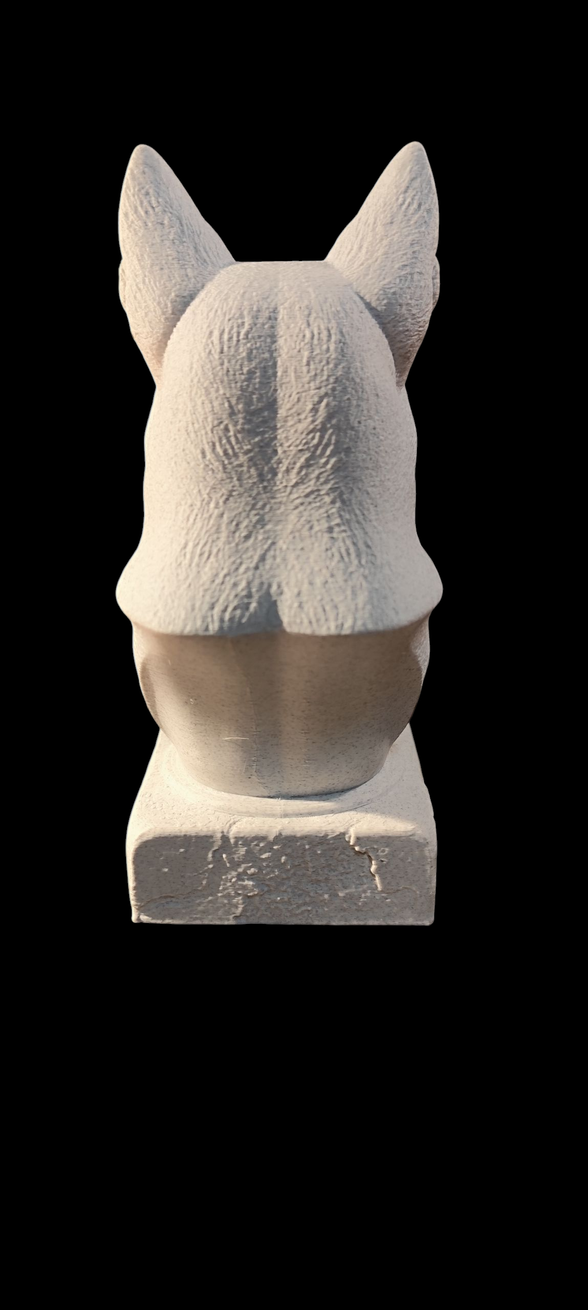3D gedruckte Malinois Büste – ca. 18 x 13 x 8 cm – PLA Kunststoff – Wunschfarbe möglich –