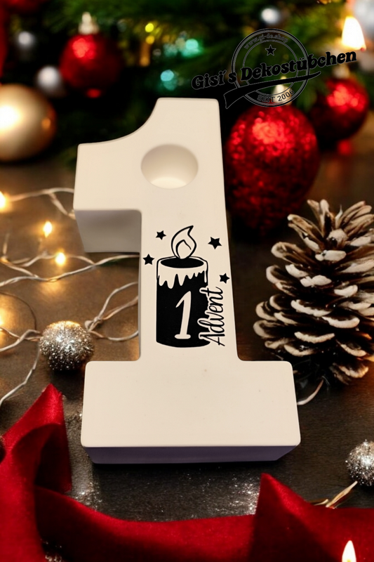 Adventszahlen aus Keramik (Set)