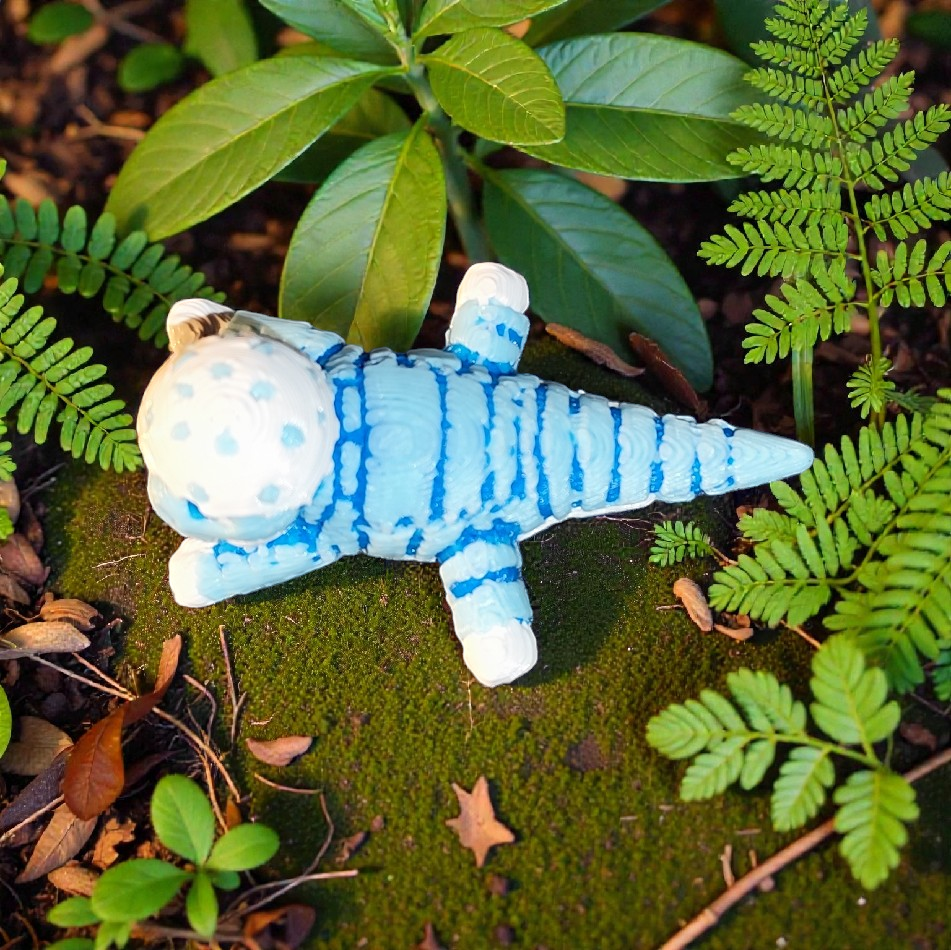 Baby Dino Sammlerfigur – 3D gedruckter Dino mit Eierschale Einzelstück-Serie