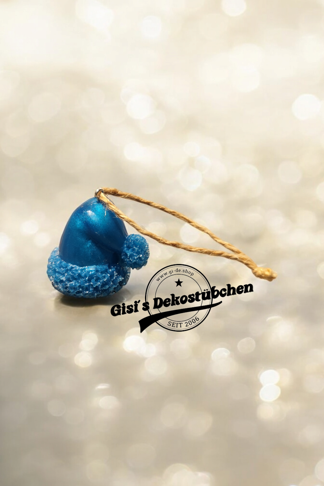 Christbaumanhänger kleine Mütze in Wunschfarbe