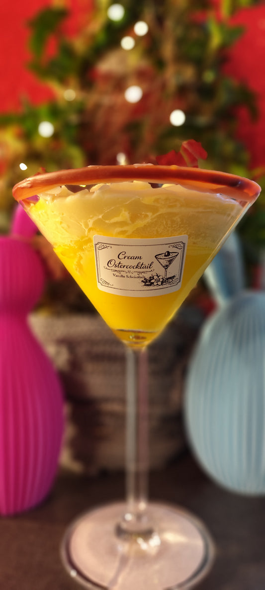 Cream Oster-Cocktailkerze im Glas – Vanille und Schokolade
