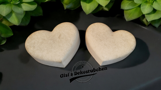 Deko Herz Beton Garten Herbst Grabschmuck Geschenk