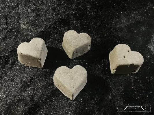 Deko Mini Herz Beton Garten Herbst Grabschmuck Geschenk