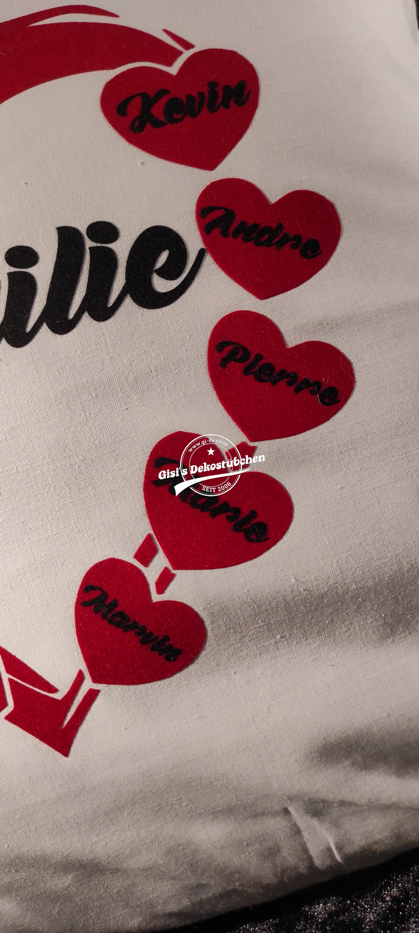 Familien Kissen Personalisiertes