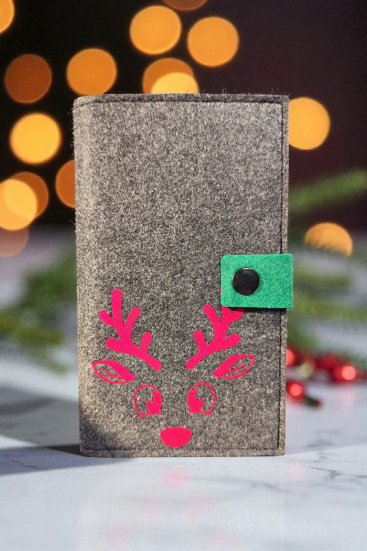 Filz Portemonnaie 16,3 x 9,5 cm – nach deinen Wünschen – 4 Innenfarben – Kartenfächer & Münzfach