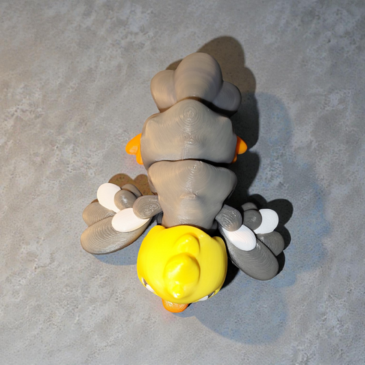 Flexi Papagei aus dem 3D Druck – bewegliche Papagei Deko für Schreibtisch & Regal