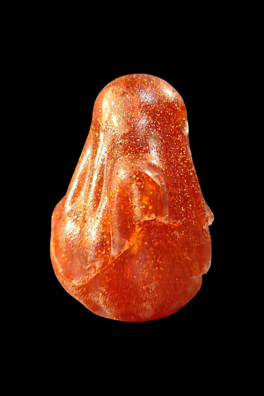 Flüsterkürbis – Der glitzernde Geist im Harz | Handmade Deko