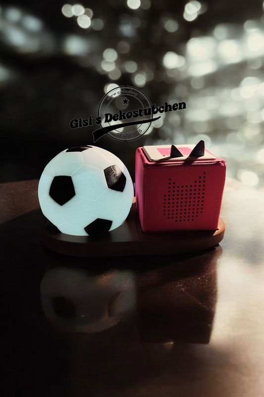 Fußball Nachtlicht für Tonie Box, Ständer für Ladestation und Box, Kinder Zimmer, Geschenk, Deko