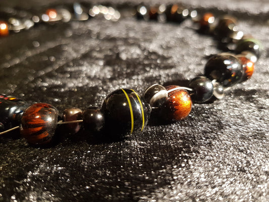 Glasperlenkette in Wunsch Farbe