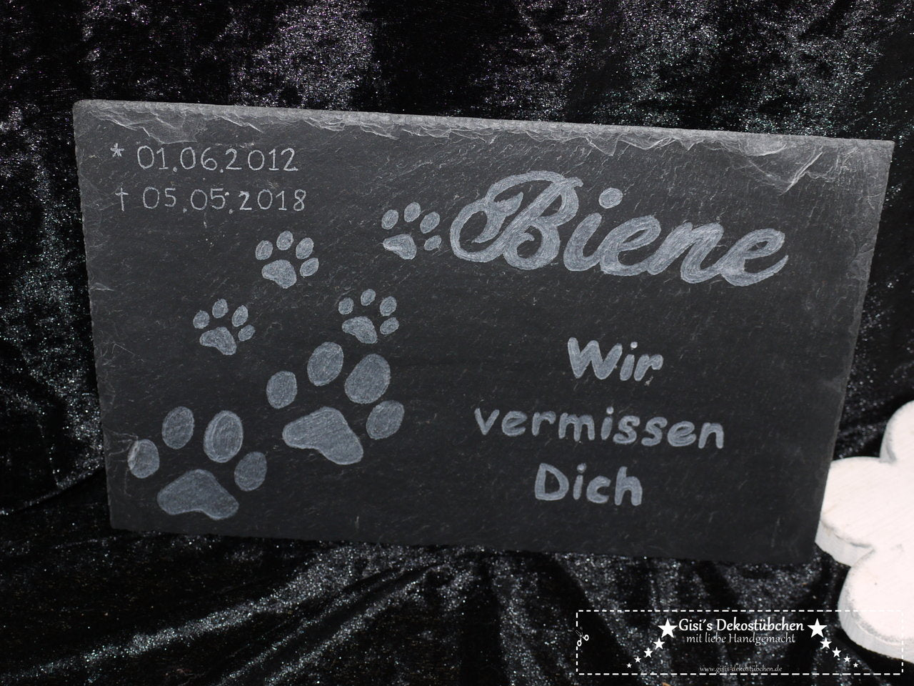 Grabtafel / Gedenkstein inkl. Gravur 30x20 cm