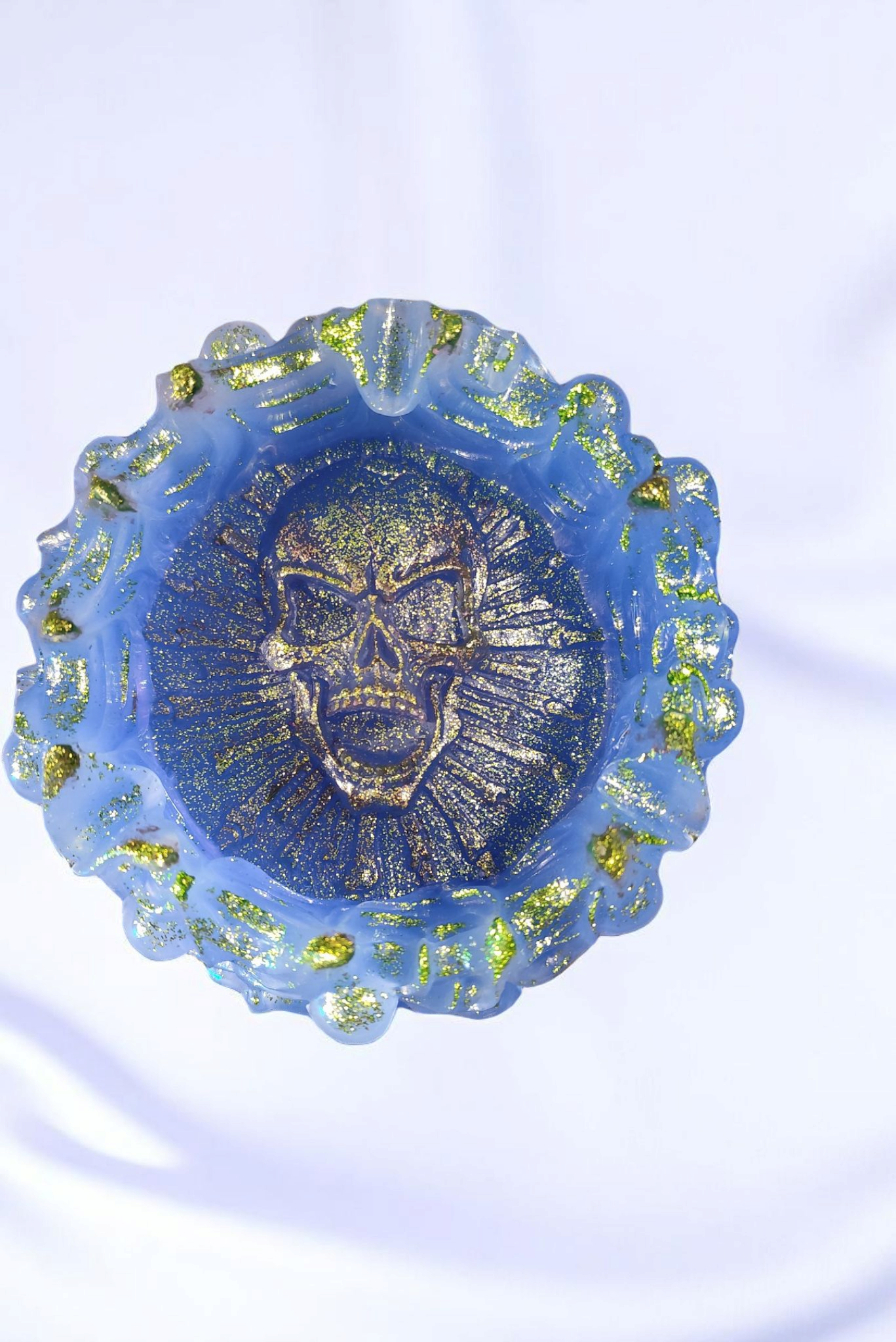 Harz Aschenbecher Form Schädel Epoxid