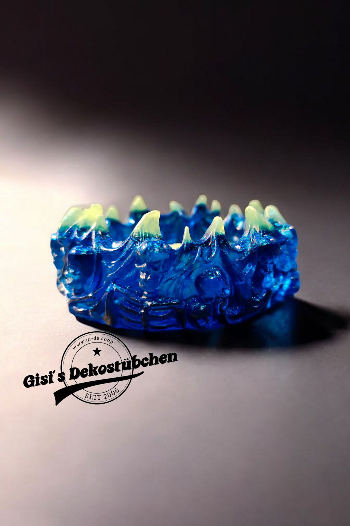 Harz Aschenbecher Form Schädel Epoxid