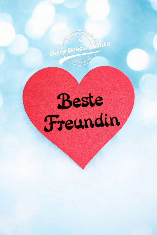 Herz-Filzuntersetzer