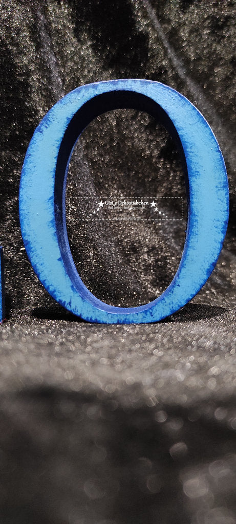 Holz-Buchstabe oder Zahl, 8cm hoch, MDF