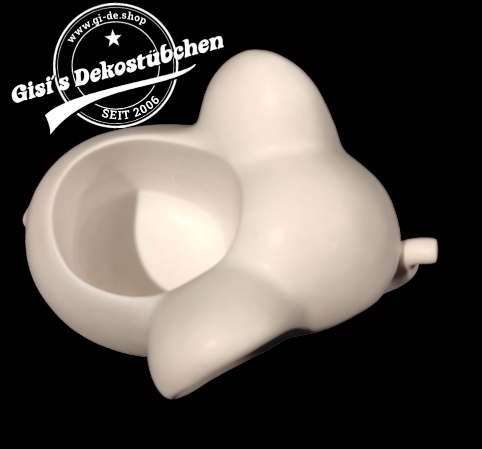 Keramik Elefant Blumentopf / Teelichthalter