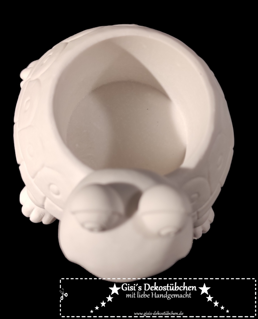 Keramik Schildkröte Blumentopf / Teelichthalter