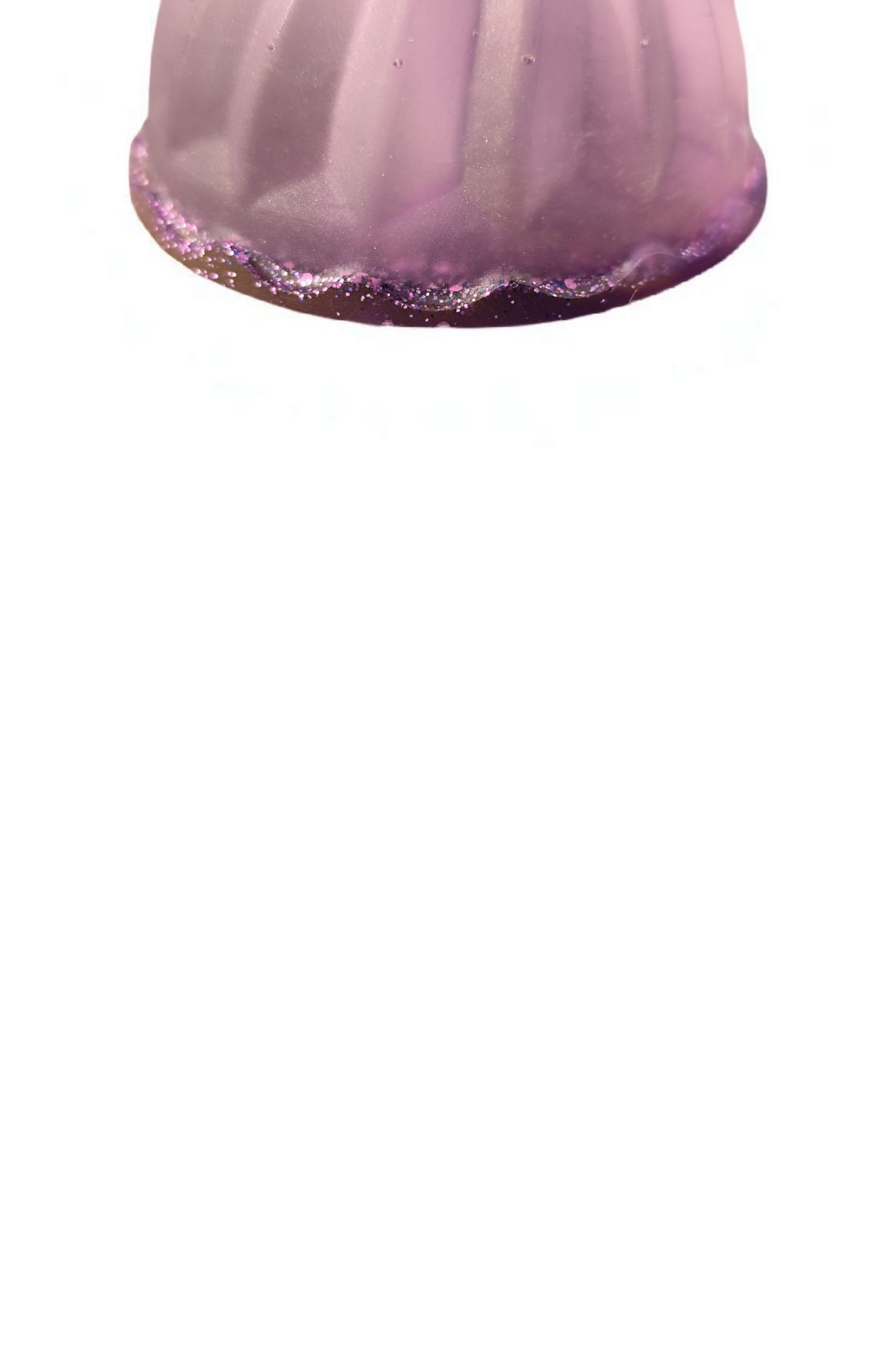 Kerzenhalter aus Epoxidharz – Stabkerzen-Halter mit Glitzer, handgemacht