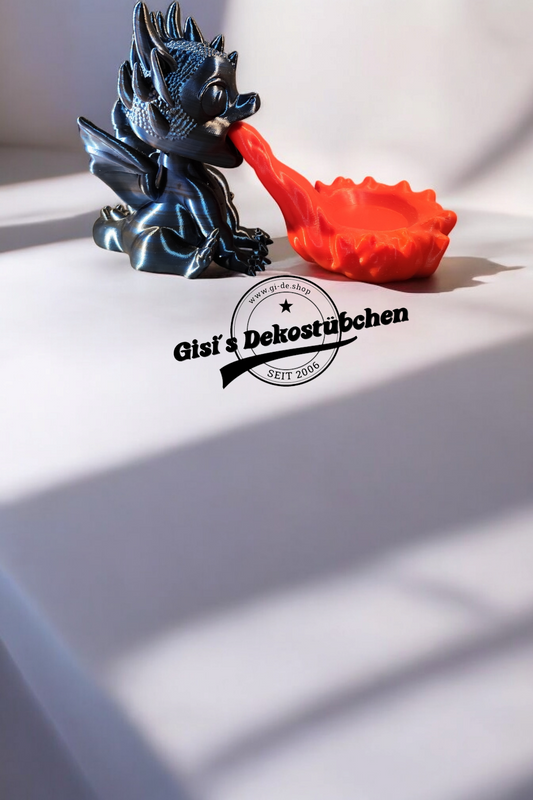Feuer Drache für Alexa Echo 5 Drachenbaby