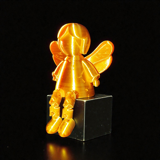 Kleines Kantenhocker Engelchen – Bewegliche 3D-Druck Dekofigur