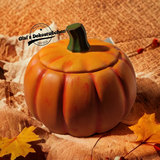 Kürbis Dose mit Deckel Keramik Halloween