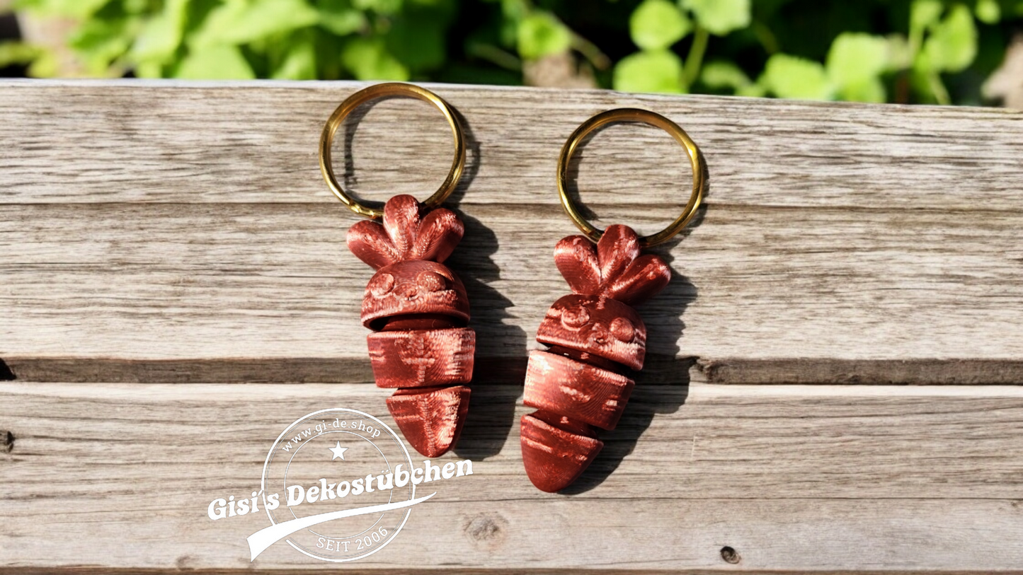 Mini-Flexi-Karotte-Schlüsselanhänger