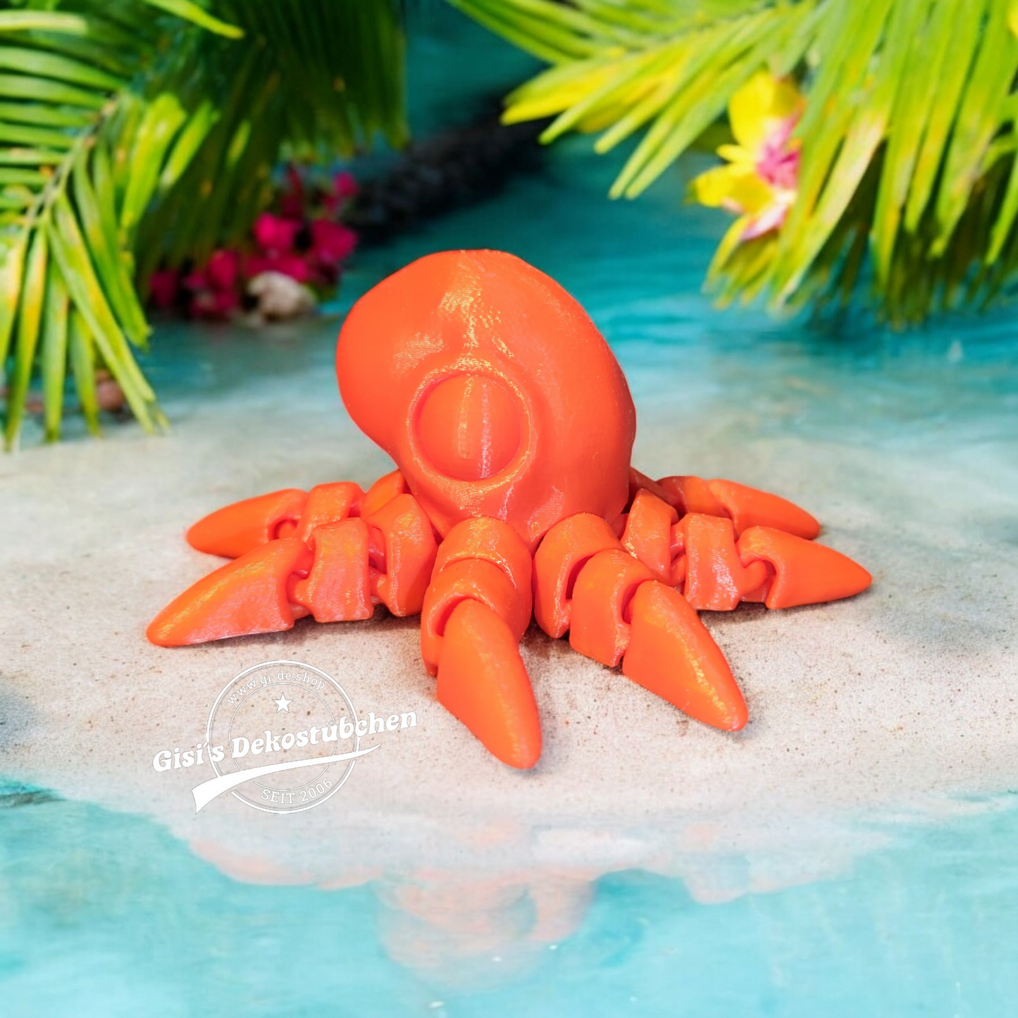 Octopus Krake voll beweglich viele Farben