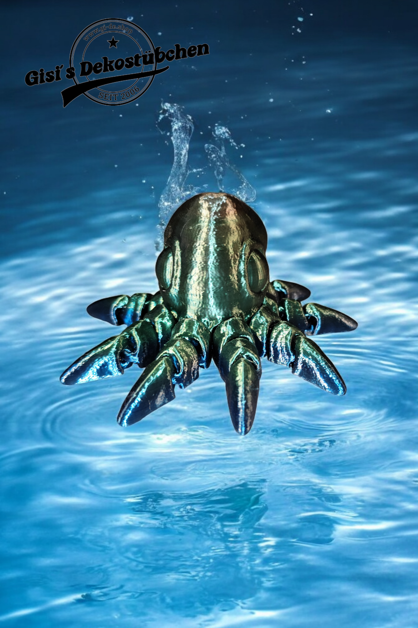 Octopus Krake voll beweglich viele Farben
