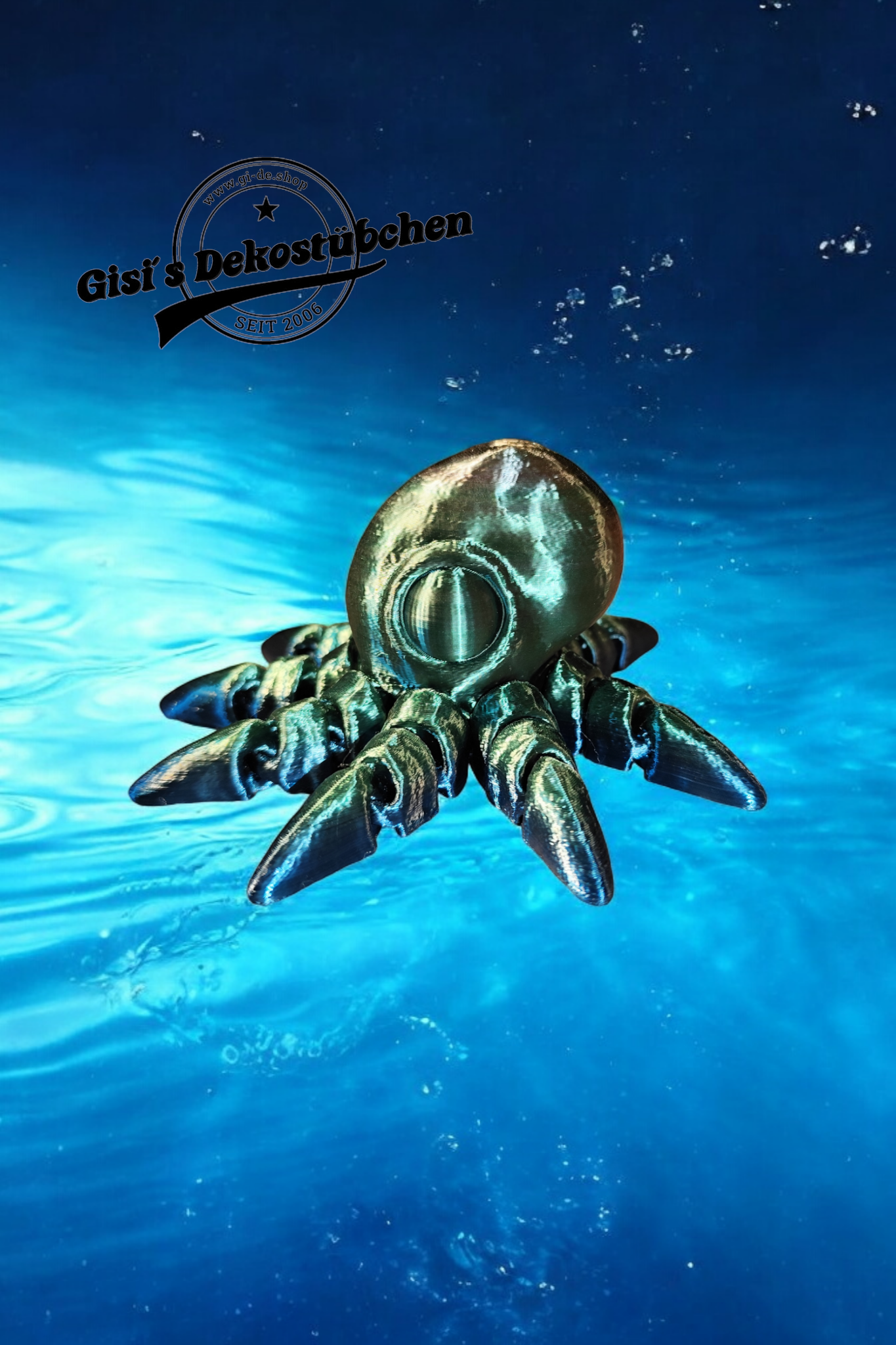 Octopus Krake voll beweglich viele Farben