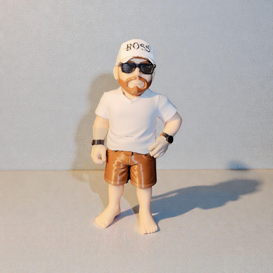 Personalisierte Comicfigur nach Foto – 3D gedruckte Mini Figur ca. 15 cm – Individuelles Geschenk