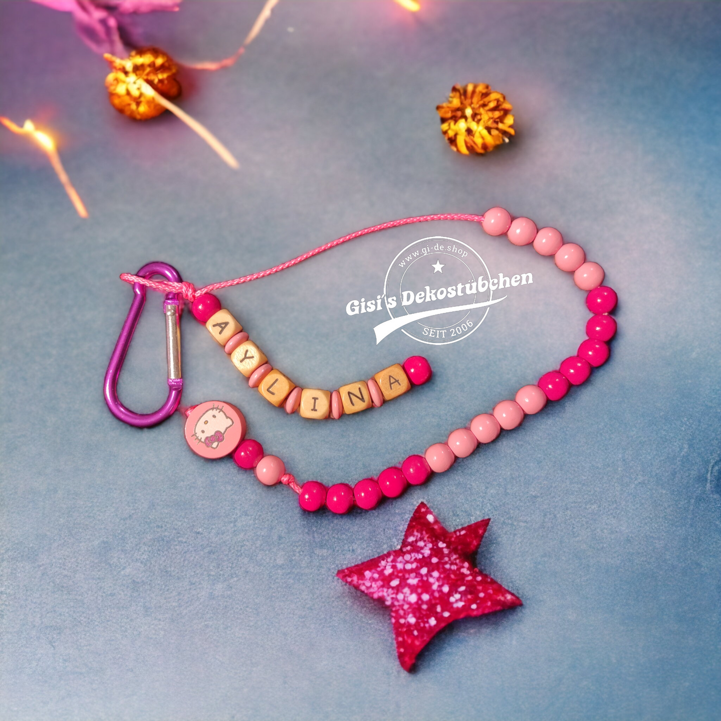 Rechenkette mit Motiv Name Zählhilfe