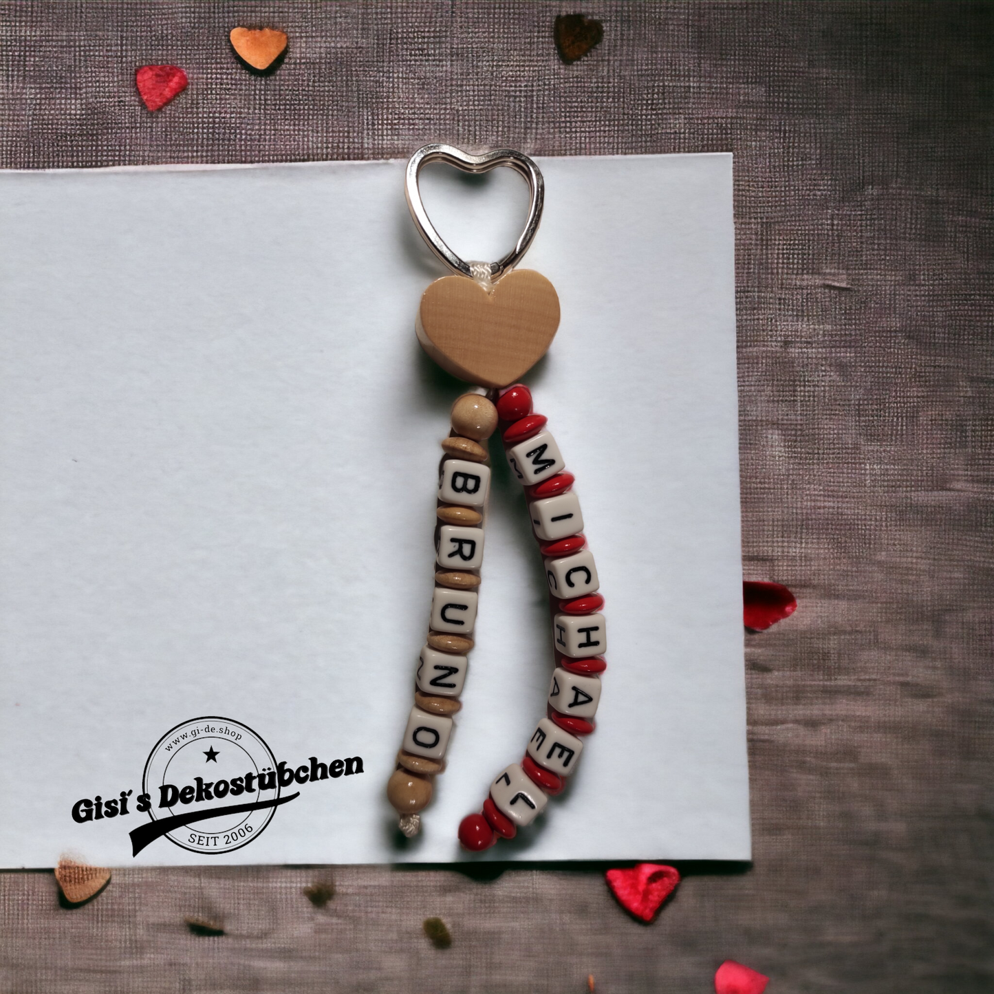 Schlüsselring Schlüsselanhänger mit Name