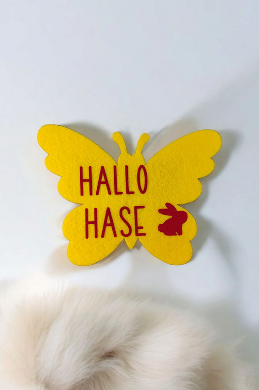 Schmetterling-Filzuntersetzer