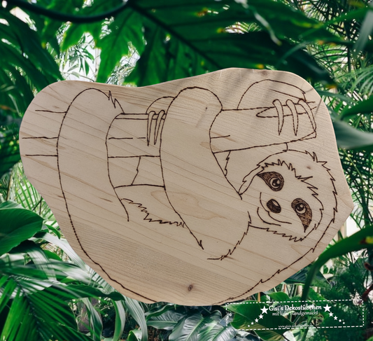 Schneidebrett in Motivform mit Brandmal - Katze, Hund...