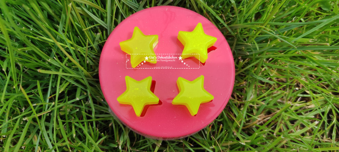 Silikonform Sterne Resin Kunst Harz Form