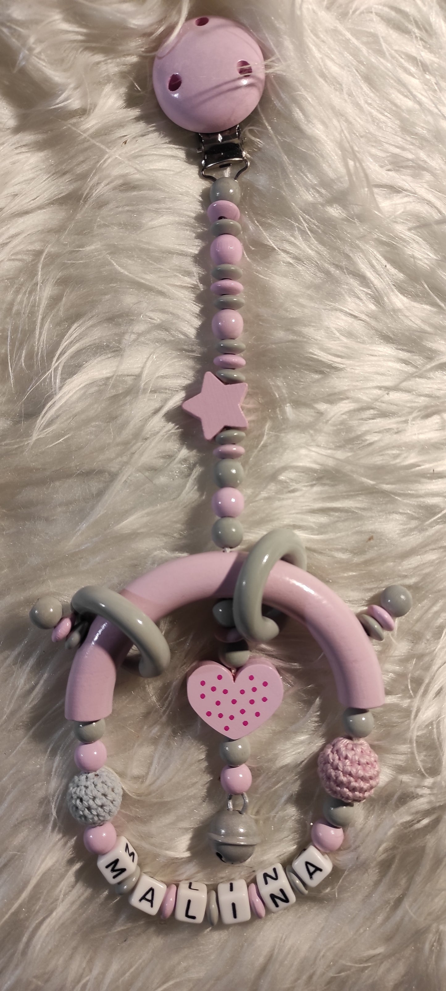 Spielclip für Kinderwagen / Maxicosi Mädchen