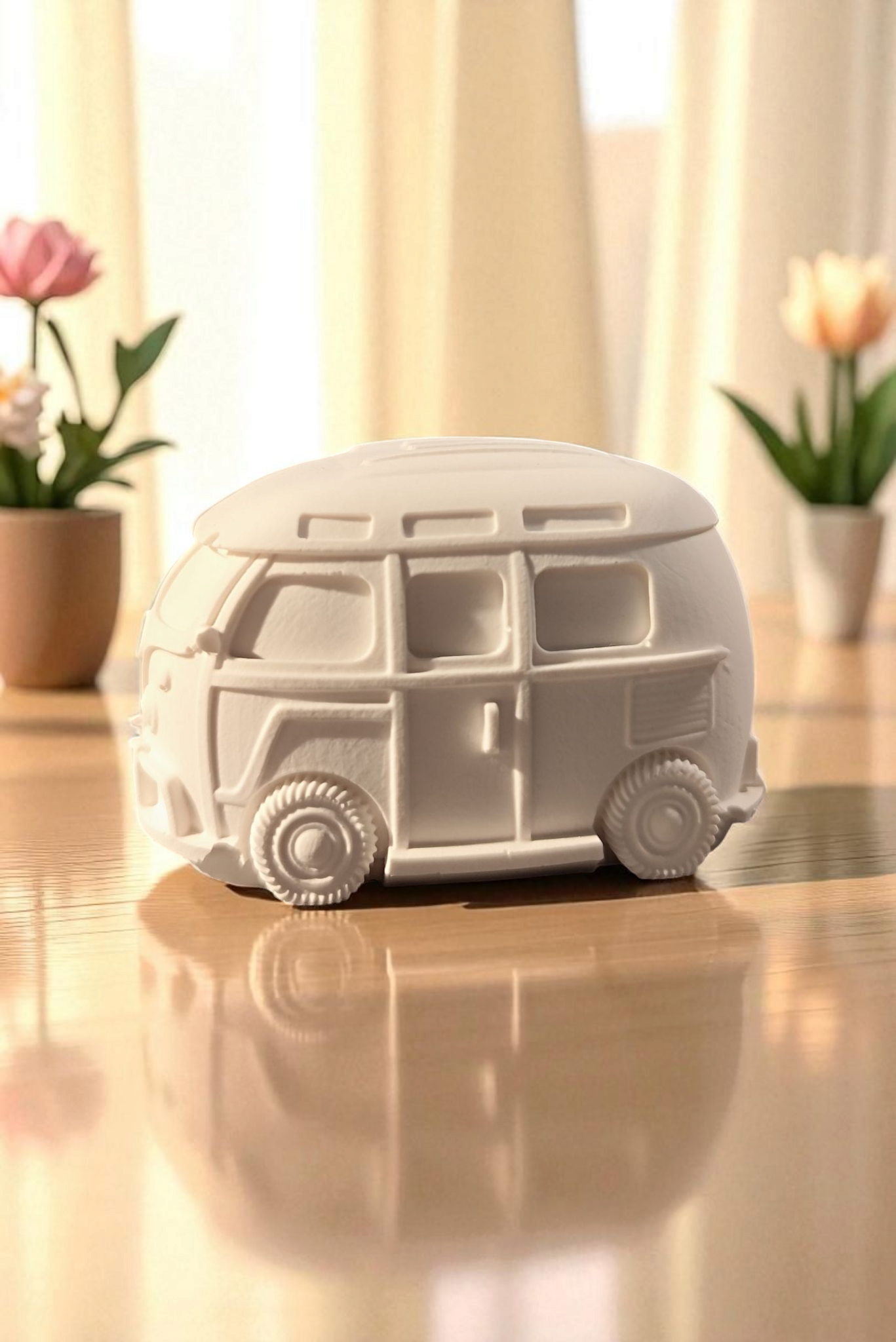 Summer Vibes on Wheels – Der kleine Deko-Bulli aus Keramik“