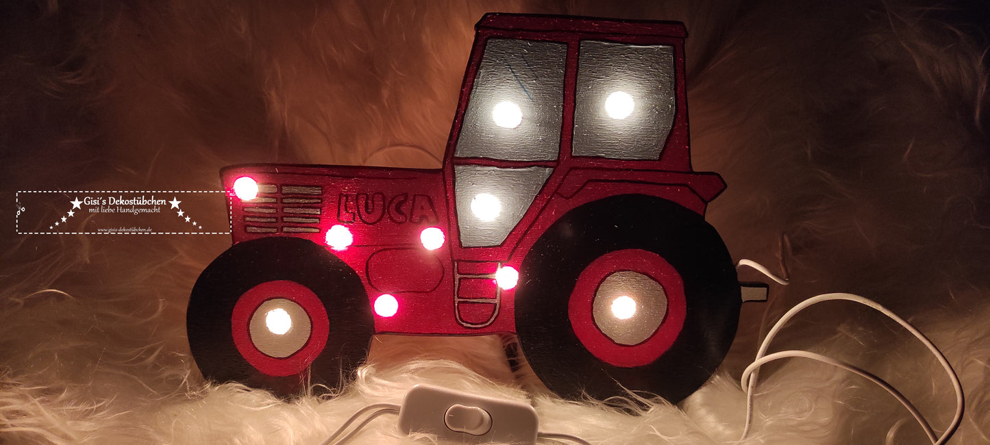 Traktor Wandlampe Schlummerlicht mit LED