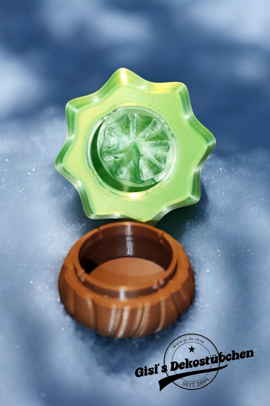 Weihnachtsbaumbehälter - 3D gedrucktes festliches Süßigkeitenglas oder Geschenkbox