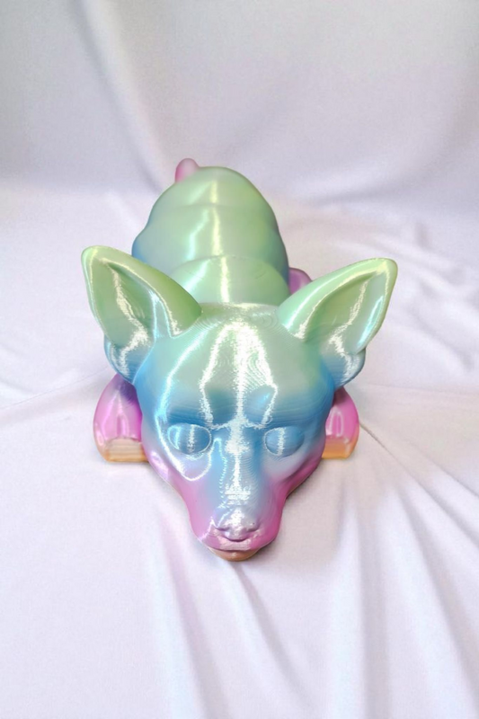 XL Flexi Chihuahua 3D-Druck – bewegliche Hund Figur aus PLA – ca. 22 cm – Wunschfarbe wählbar