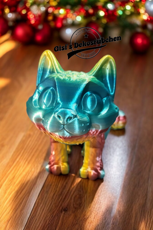 XXL 3D Katze in Wunschfarbe