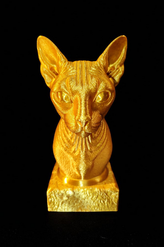 3D-Druck Sphinx Katze Büste – detailreiche Katzen Figur aus PLA – ca. 18 cm