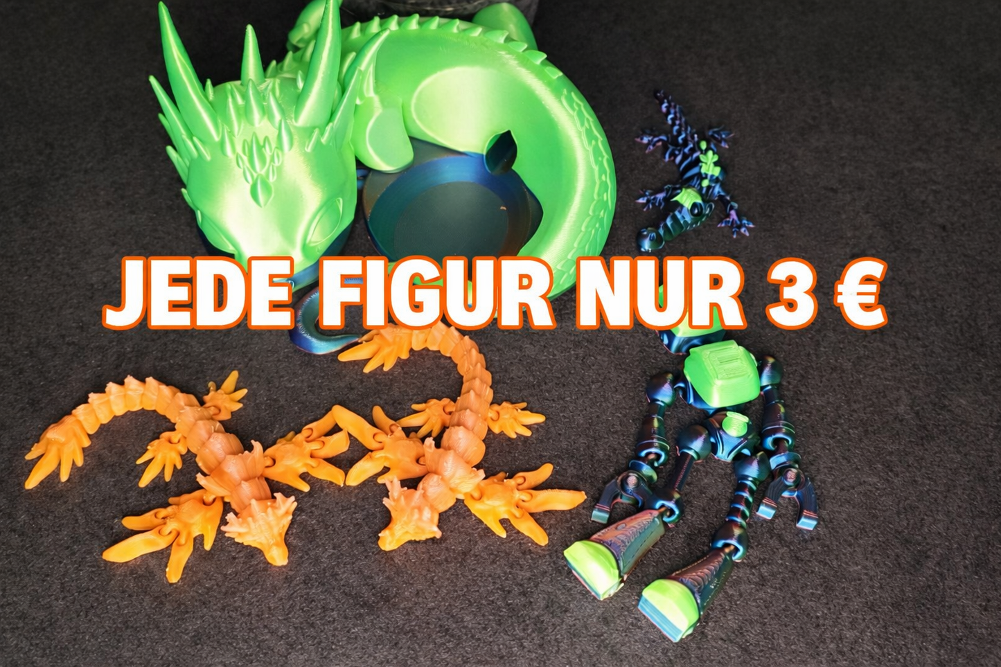 3D-Druck B-Ware Figur – Einzelstück zum Vorteilspreis – PLA – Nachhaltig