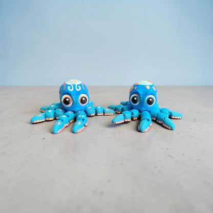3D-Fidget Octopus – in 2 Varianten und 2 Wunschfarben