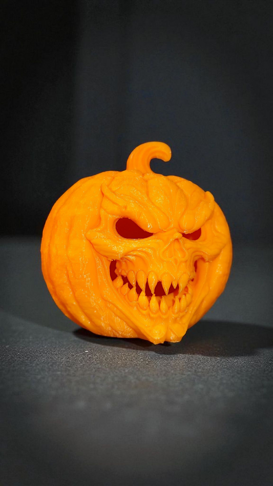 3D-gedruckter gruseliger Kürbis-Teelichthalter | PLA | Ohne Teelicht | Messy Panda