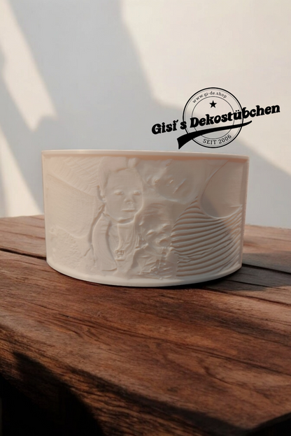 3D Druck Lithophan Gebogen LED Wunschfoto