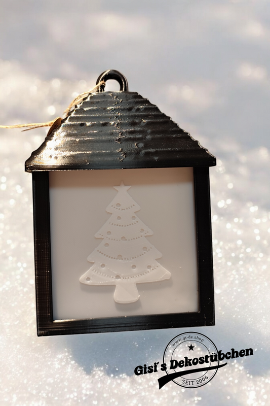 3D Druck Weihnachts- Laterne ( Beleuchtet)